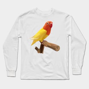 Lovebird Lowpoly Art Long Sleeve T-Shirt